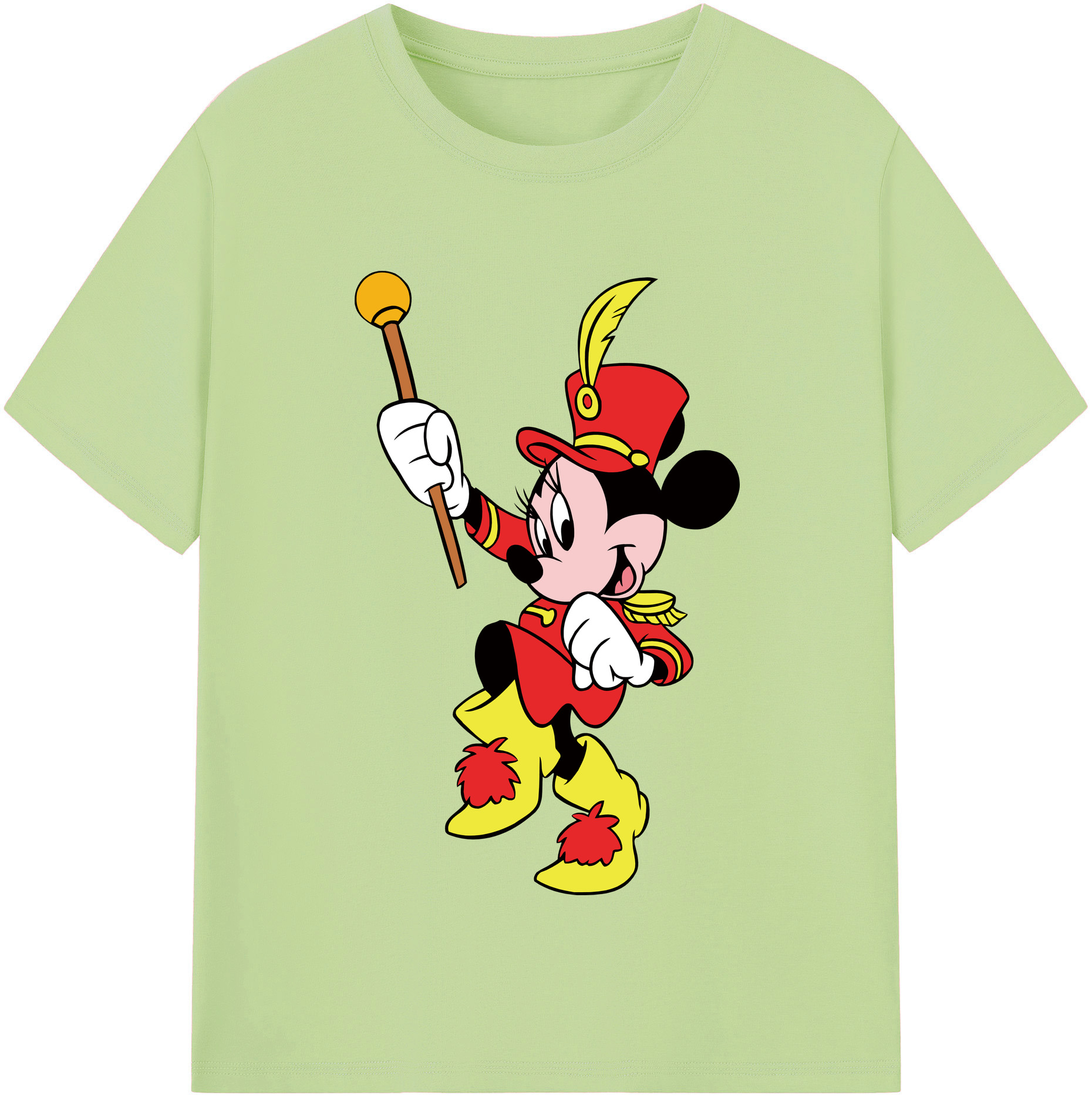 （画像用） ミッキーマウス Mickey Mouse 綿100％半袖Tシャツ（フロントプリント）